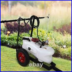 100L ATV WEED SPRAYER 1.5M Boom ATV Trailer Spot Adjust BOOM Spray Garden Farm