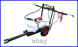 100L ATV WEED SPRAYER 1.5M Boom ATV Trailer Spot Adjust BOOM Spray Garden Farm