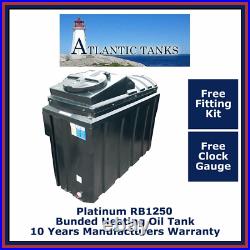 1250ltrs Rectangular Platinum Bunded Domestic Heating Oil Tank