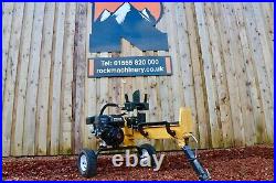 12 ton V-Series petrol hydraulic wood log splitter portable by Rock Machinery