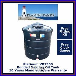 1360ltrs Vertical Platinum Bunded Domestic Heating Oil Storage Tank