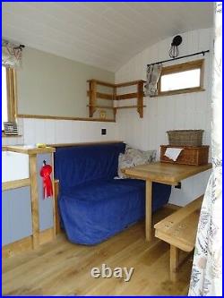 16 ft completely insulated and fitted out 2 Berth shepherd hut with bathroom