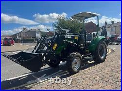 2023 New TAVOL 454 Farm Compact Tractor & Front Loader & Rear Trenching Bucket