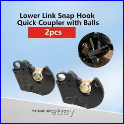 2x Universal Lower Link Snap Hook Quick Coupler Agricultural Machinery Accessory