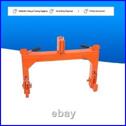 3000lbs 3 Point Quick Hitch Adapter Attachment 2 Inch for Category 1 & 2 Tractor
