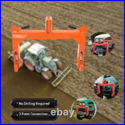 3000lbs 3 Point Quick Hitch Adapter Attachment 2 Inch for Category 1 & 2 Tractor