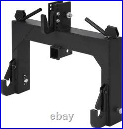3000lbs 3 Point Quick Hitch Adapter Attachment for Category 1 2 Tractor Black