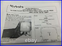 3C58197751 Rear Wiper Kit Fits Kubota M40 & M60 Series Tractor