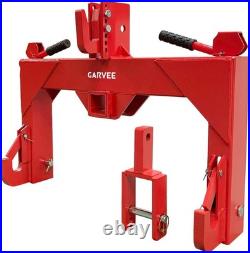 3Point Quick Hitch 3000LBS Tractor Quick Hitch Adaptor Attachments with2 Receivers