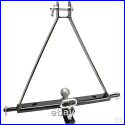 3 POINT LINKAGE TOW HITCH Compact Tractor Mounted Towing Cat 1 Triangle Pin