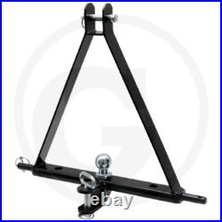3 POINT LINKAGE TOW HITCH Compact Tractor Mounted Towing Triangle Cat 1