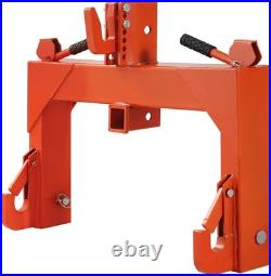 3 Point Quick Hitch Adapter Attach For Category 1 & 2 Cat 1 Cat 2 Tractor Orange