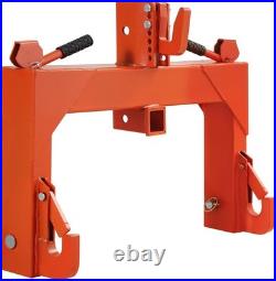 3 Point Quick Hitch Adapter Attach For Category 1 & 2 Cat 1 Cat 2 Tractor Orange