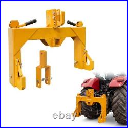 3 Point Quick Hitch Adapter Attachment 2'' for Category 1 & 2 Tractor Yellow