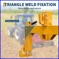 3 Point Quick Hitch Adapter Attachment 2'' for Category 1 & 2 Tractor Yellow