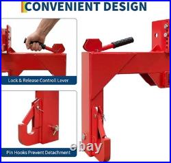 3 Point Quick Hitch Adapter Attachment For Category 1 Tractor 3000lbs Capacity
