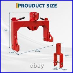 3 Point Quick Hitch Adapter Attachment For Category 1 Tractor 3000lbs Capacity