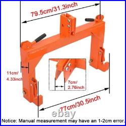 3-Point Quick Hitch For Category 1/2 Tractor 3000LBS Tractor Quick Hitch New