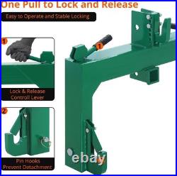 3 Point Quick Hitch Heavy-Duty 3000LB FOR Category 1 2 Tractor 2 Receiver Hitch