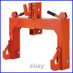 3-Point Quick Hitch Tractor Adapter for Category 1 &2 Attachment Tractors Orange