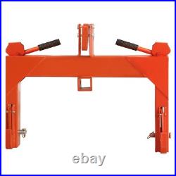 3-Point Quick Hitch Tractor Adapter for Category 1 &2 Attachment Tractors Orange