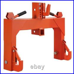 3-Point Quick Hitch Tractor Adapter for Category 1 &2 Attachment Tractors Orange