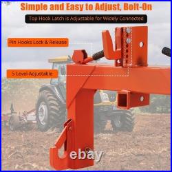 3-Point Quick Hitch Tractor Adapter for Category 1 &2 Attachment Tractors Orange