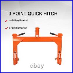 3 Point Quick Hitch Tractor Quick Hitch Adaptor 5 Level Adjust 3000LBS Capacity