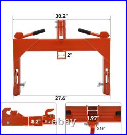 3 Point Quick Hitch for Category 1 2 Tractors with Adjustable Bolt & 2 Receiver