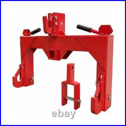 3 Point Quick Hitch withVersatile Adapter&2 Receiver for Cat 1 Tractors, 3000 Lbs