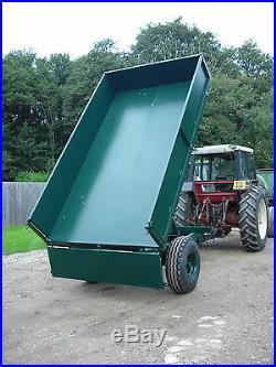 3 ton tipping trailer for use with tractor, ideal for farm, small hold, stables