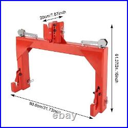 4000lb 3 Point Quick Hitch Adapter Attach For Category 1 & 2 Cat 1 Cat2 Tractor