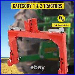 4000lb 3 Point Quick Hitch Adapter Attach For Category 1 & 2 Cat 1 Cat2 Tractor