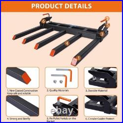 48 Pallet Forks 2500LB For Tractor Bucket Attachment Lift Heavy Loads Easier UK
