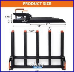 48 Pallet Forks 2500LB For Tractor Bucket Attachment Lift Heavy Loads Easier UK