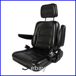 4 Types Universal Seat Adjustable Tractor Forklift Dumper Seat Black Waterproof