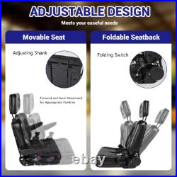 4 Types Universal Seat Adjustable Tractor Forklift Dumper Seat Black Waterproof