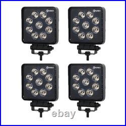 4x Sparex Square LED Work Lights Tractor Telehandler Digger 3600 Lumens 12/24v