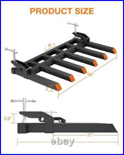 58'' Pallet Forks 1814kg For Tractor Attachments Loader Bucket Skid Steer UK