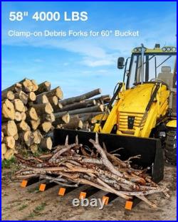 58'' Pallet Forks 1814kg For Tractor Attachments Loader Bucket Skid Steer UK