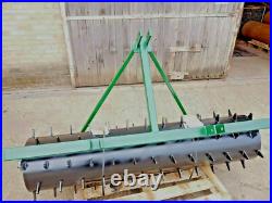 5 FT. Seed Germination Spiked Harrow Farm Aerator Field Roller 3 Point Linkage