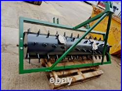 5 FT. Seed Germination Spiked Harrow Farm Aerator Field Roller 3 Point Linkage
