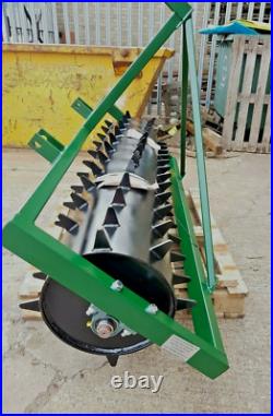 5 FT. Seed Germination Spiked Harrow Farm Aerator Field Roller 3 Point Linkage