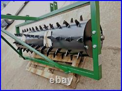 5 FT. Seed Germination Spiked Harrow Farm Aerator Field Roller 3 Point Linkage