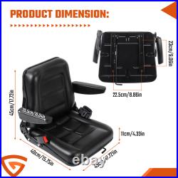 5 Types Waterproof Universal Seat Adjustable Tractor Forklift Dumper Seat UK