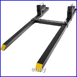 60'' Clamp On Pallet Forks Stabilizer Bar 2000lbs For Farm Tractor Loader Bucket