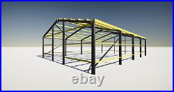 60ft x 40ft x 13ft Workshop Building Frame Shed Galvanised