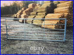 7 Bar Galvanised Metal Field Farm Equestrian Entrance Security Gate 3ft-12ft