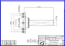 80mm 8 Stud ADR Stub Axle, Unbraked