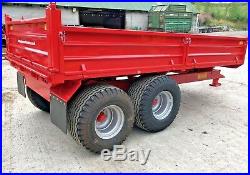 8T & 10T DROP SIDE TIPPING TRAILERS, Dump trailer, tractor, jcb, digger, McCauley